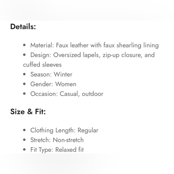 Emporium- Allure shearling lined leather coat - Picture 6 of 6